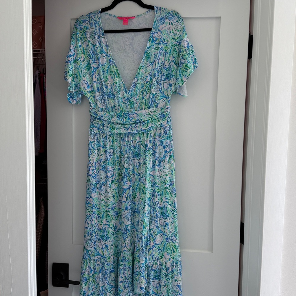 Lilly Juliet Ruffle Midi Dress